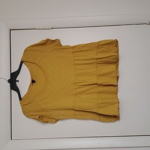 Torrid's Babydoll Canary Yellow blouse